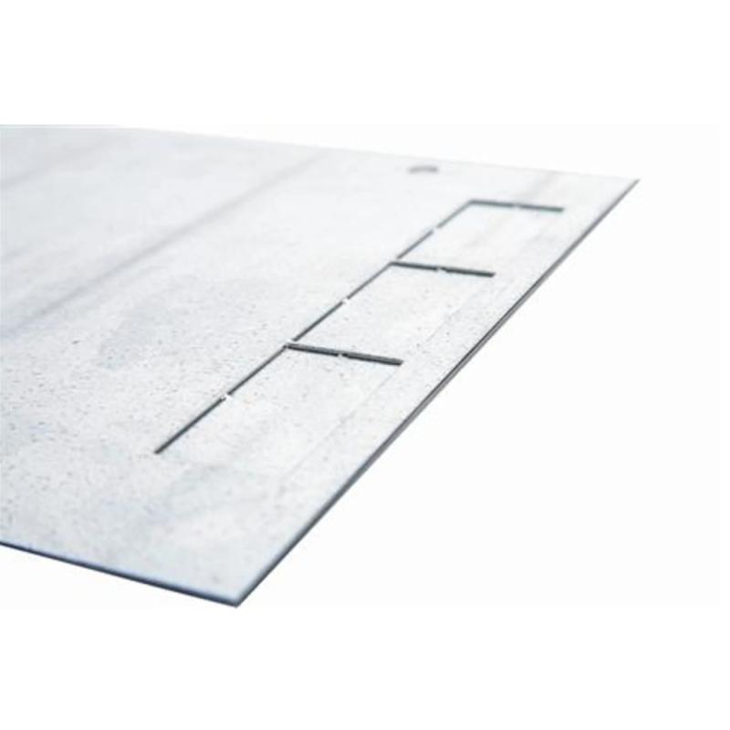 Beskyttelsesplade Til DBQ114N 405x325mm Galvaniseret Eldon Installation