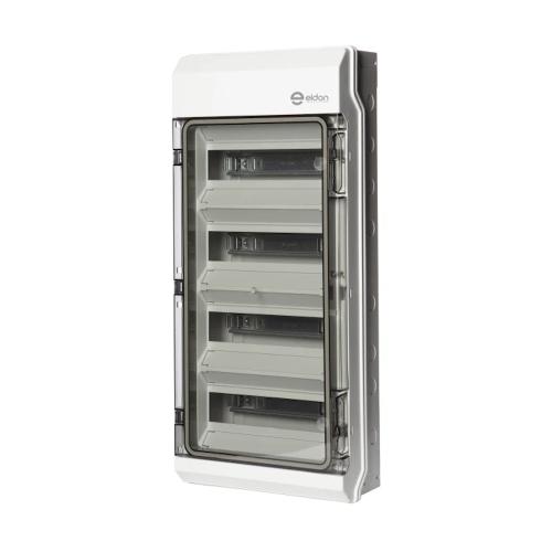 Standardskab 4x12 Moduler IP65 Grå Eldon Installation