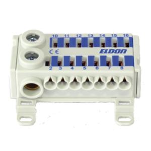 Quick Terminals 1 Block N 450VAC 76A IP20 Blue Eldon Installation