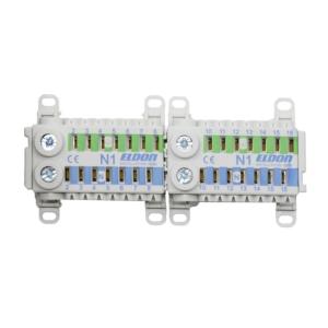 Quick Terminals 2 Block PE/N 450VAC 76A IP20 Eldon Installation