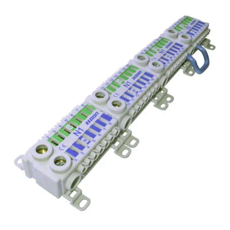Hurtigklemmer 4 Blok PE/N 450VAC 76A IP20 Eldon Installation