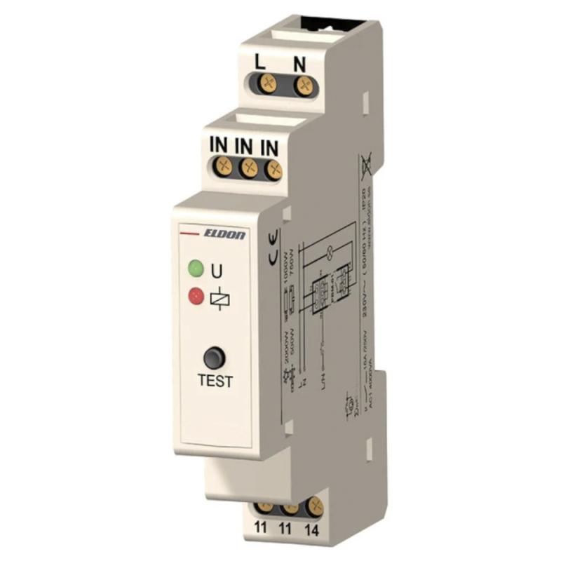 Elektroniske impulsrelæer 24VAC/DC 16A Eldon Installation