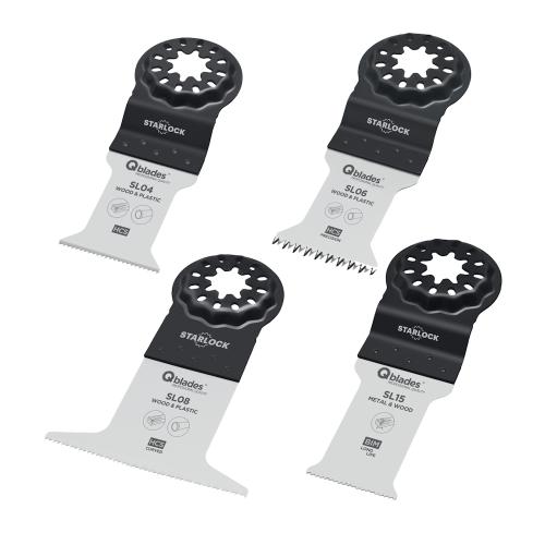 Multisaw Blade Set Wood/Metal SL92 4pcs Qblades