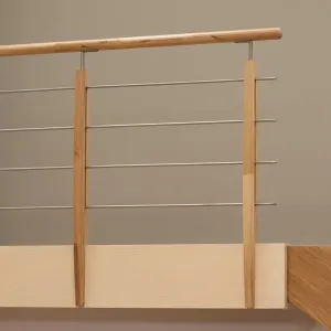 TRAPPRÄCKE PRIMA BOK TRÄ STÅL 1M