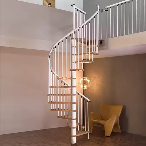 Spiraltrappa, Euro Design, Ek-Vit, 1200mm, Byggera