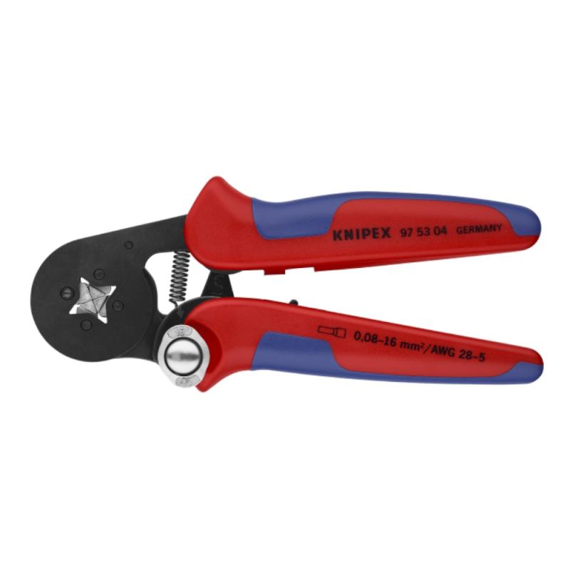 Selvjusterende Crimpeværktøj Til Endehylstre Med Firkantet Presse 0,08-16mm² Knipex