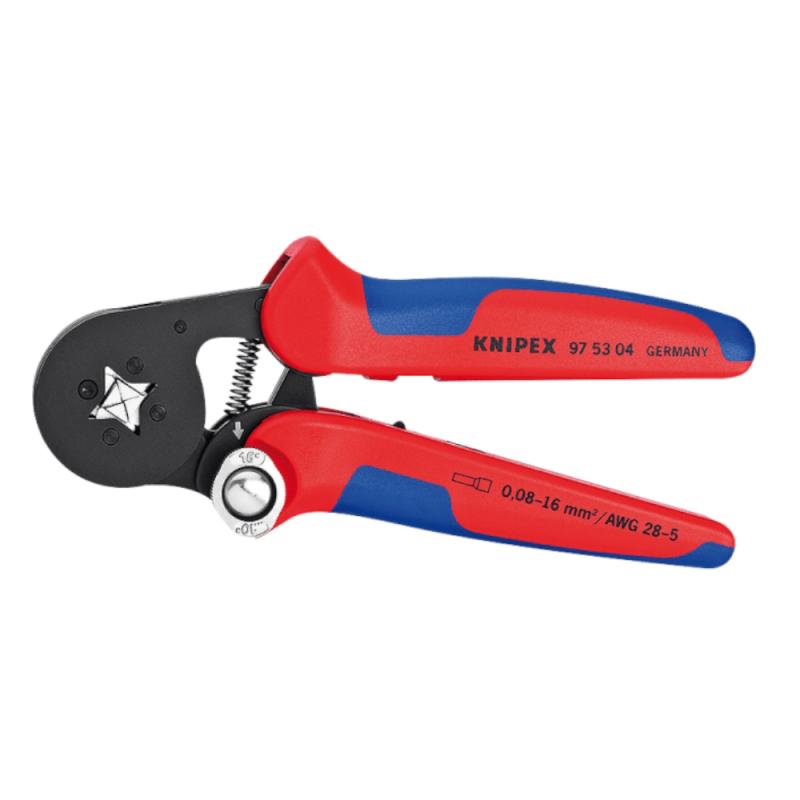 Selvjusterende Krympetang Til Endeærmer Med Sideindgang 0,08-16mm² Knipex
