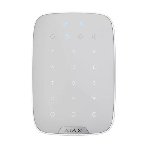 Ajax KeyPad Plus Trådlös Manöverpanel med RFID – Vit