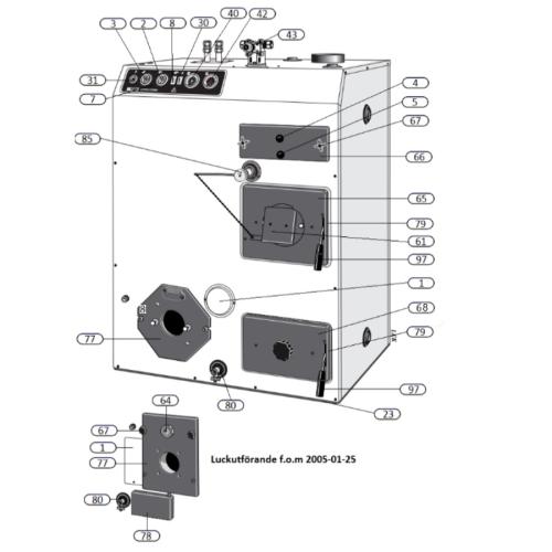 Draglucka NIBE Alpha Keram/UB/Combi (61)