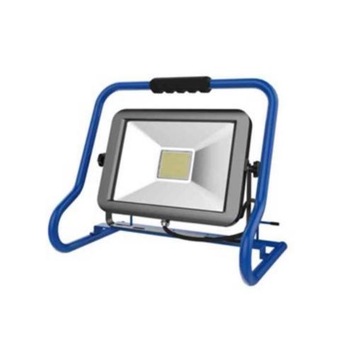 Arbetsplatsbelysning LED 30 W, med stativ, frostat glas