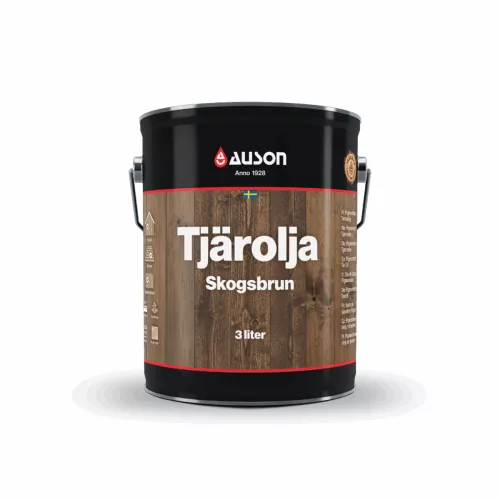 Auson Tjärolja Pigmenterad Skogsbrun Matt 3 Liter