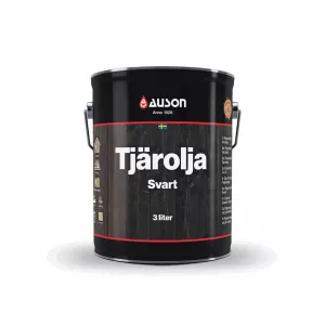 Auson Tjärolja Pigmenterad Svart Matt 3 Liter