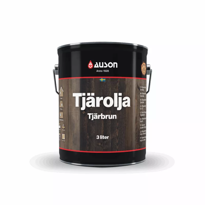 Auson Tjärolja Pigmenterad Tjärbrun Matt 3 Liter