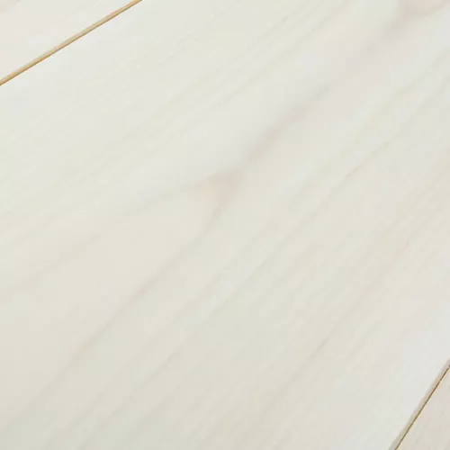 Solid Pine Wood Flooring Classic White Economy, Baseco