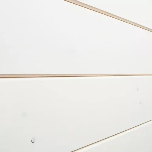 Innerpanel V-fas Laserad 15x120mm Vit Furu A Baseco