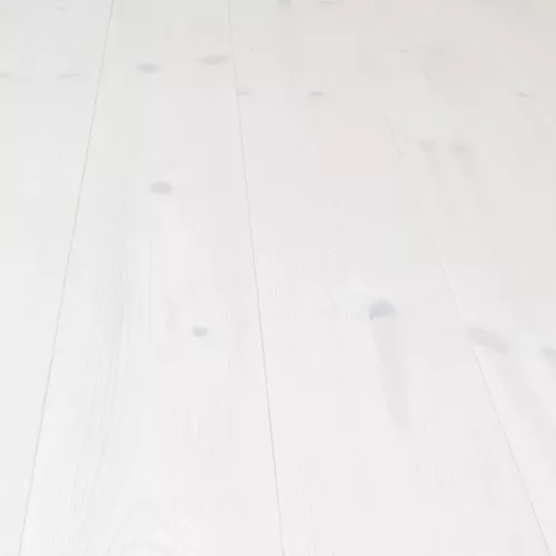 Solid Pine Wood Flooring Modern Extra White, Baseco