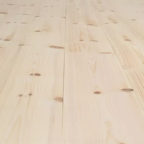 Solid Pine Wood Flooring Modern Natural, Baseco