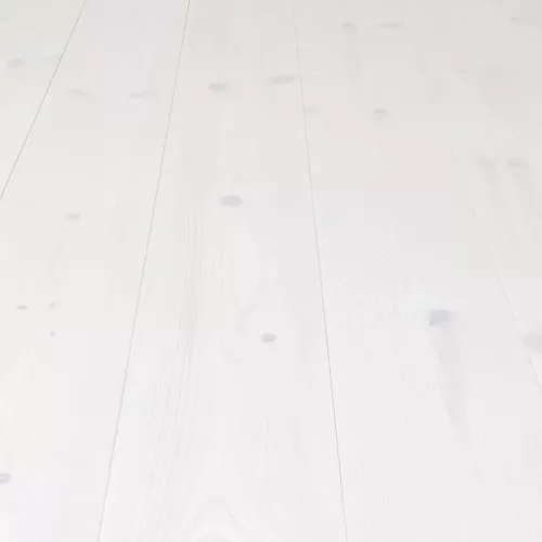 Solid Pine Wood Flooring Modern Extra White Economy, Baseco
