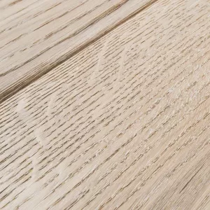Wooden Floor Solid Oak Antique White Rustic, Baseco