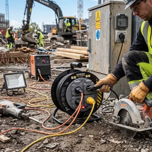 Kabeltromle 10m H07RN-F (RDOE) 3G1,5mm² IP44 2stk Bårebo Pro Power