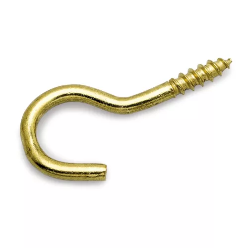 Screw Hook Art11 40mm Brass 5pcsx5pak Bårebo 154189