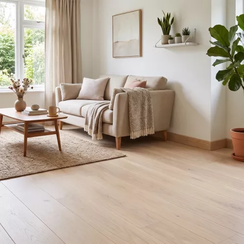Parkettgolv Ek Residens Modern Vit Premium 20x220mm Baseco