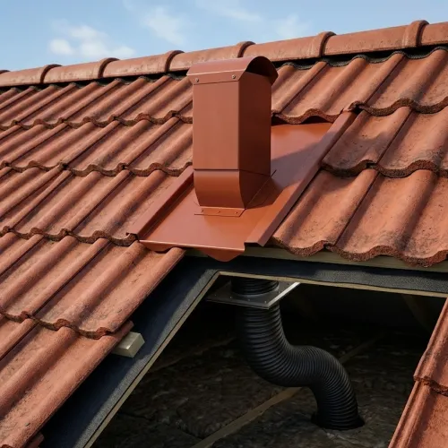 Förlängare Flexirör 110x600mm Svart Benders