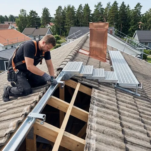 Infästningsskena Till Taksteg Komplett Galv, Benders 083990