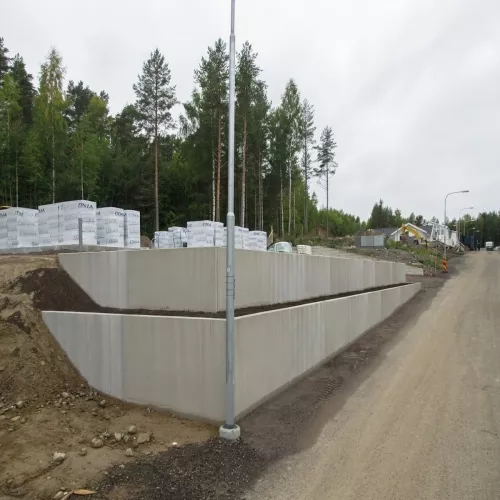 L-Stöd Hörn 90° Grå 400 mm, Benders 2870107A