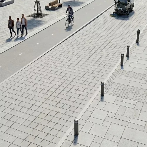 Markplatta City Fasad Grå 300x300x100mm Benders
