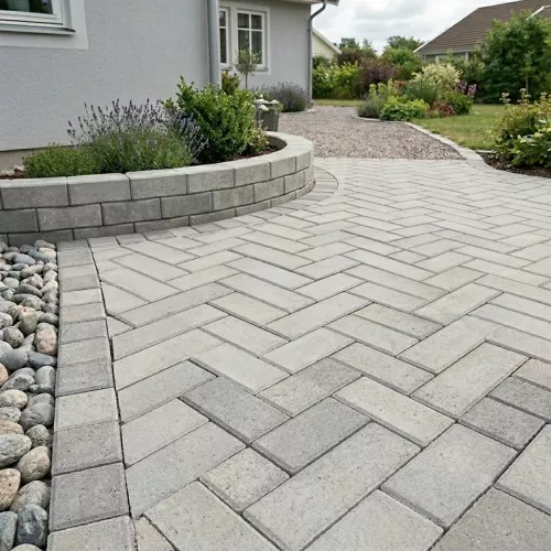 Markplatta Villa Slät Fasad Grå 400x200x60mm Benders