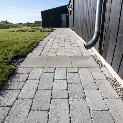 Ränndalsplatta Typ U Start Grå 350x350x80/65mm Benders
