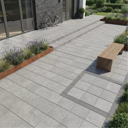 Siena Slät Fasad Grå 350x350x70mm Benders