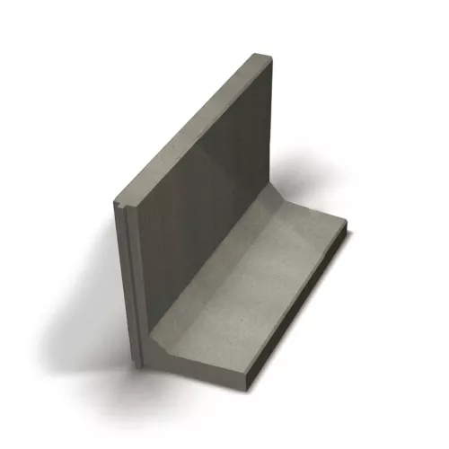 Stödmurelement L-stöd 4kN Grå 400x1000mm 2869107A Benders