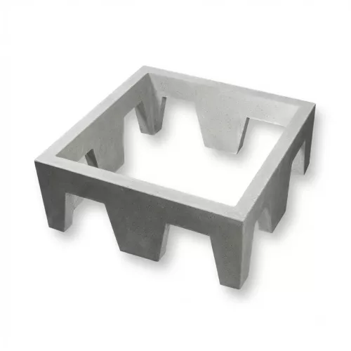 Trädgropsfundament Grå 1500x1500mm Benders