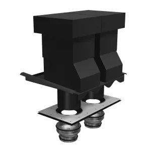 Ventilationshuv Palema Isolerad 2-kanal Svart Benders