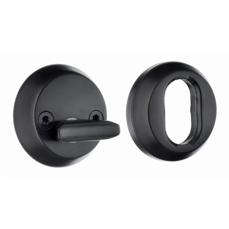 Cylinderknop Og Universalring 9-16mm Matsort Beslagsboden B197B