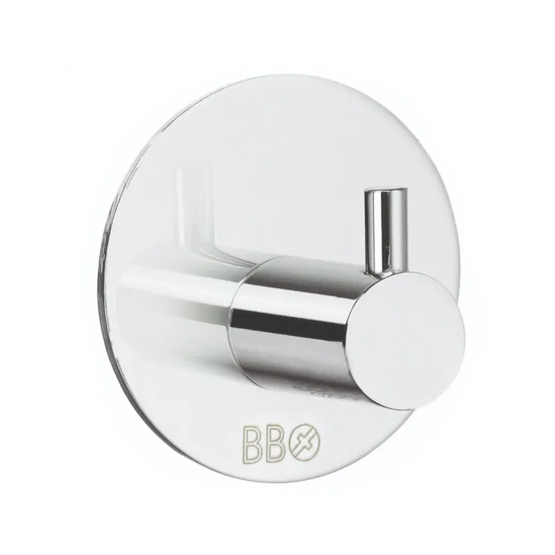 Enkeltkrog Diameter 48mm Selvklæbende Forkromet 10stk Beslagboden BK1101