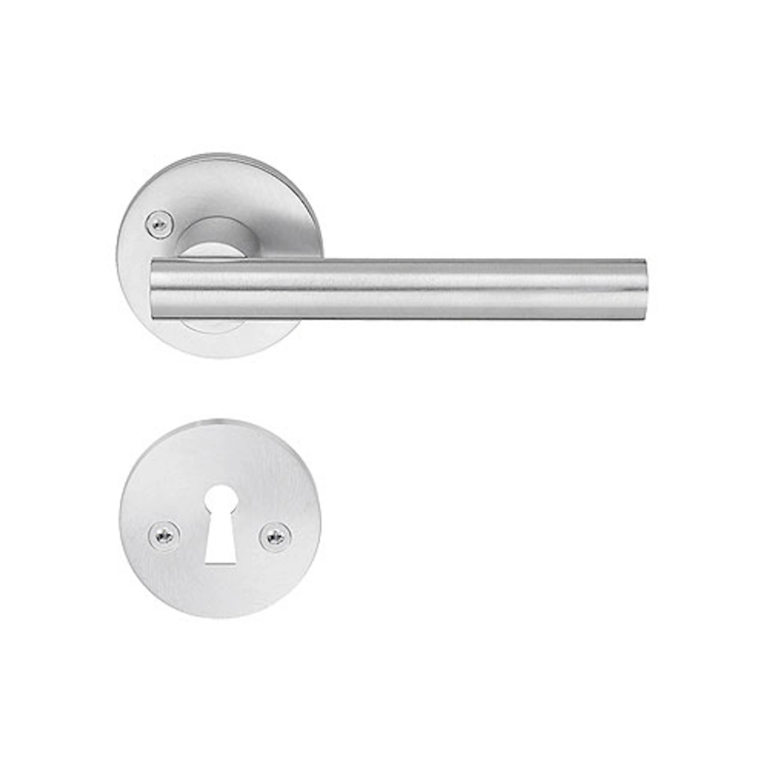 Indvendigt Dørhåndtag Design 115mm Børstet Krom Beslagboden B862KMN