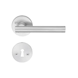 Indvendigt Dørhåndtag Design 115mm Børstet Krom Beslagboden B862KMN