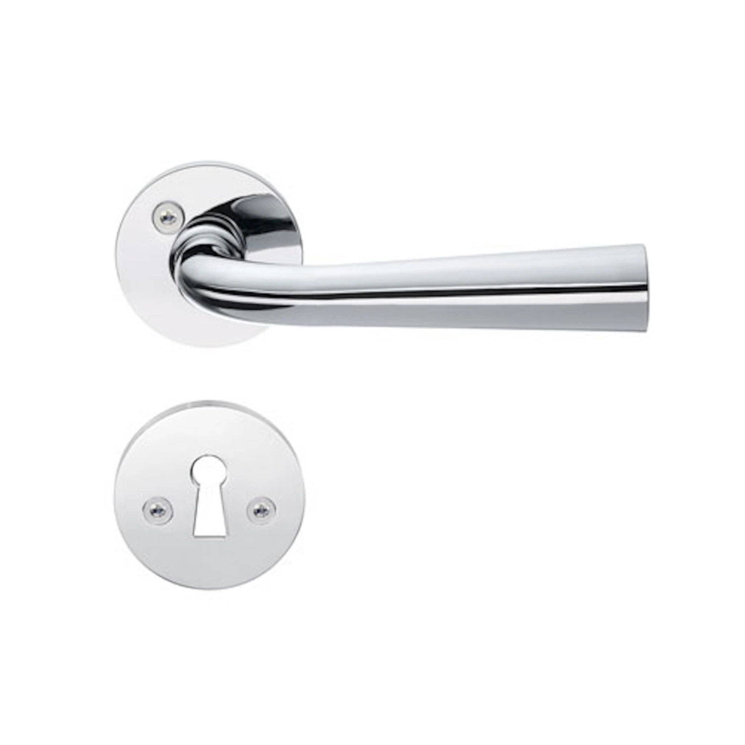 Indvendigt Dørhåndtag Design 123mm Poleret Krom Beslagsboden B876KN