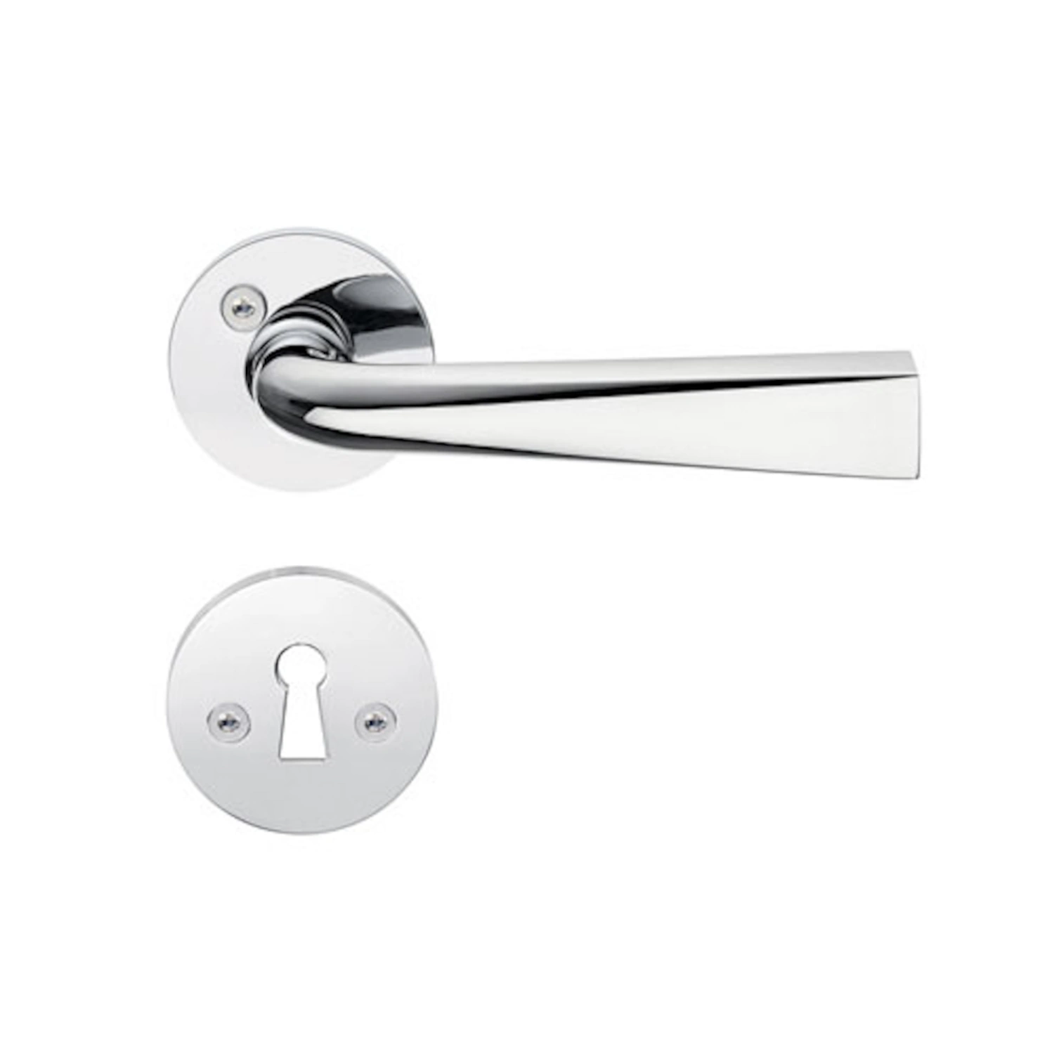 Indvendigt Dørhåndtag Design 123mm Poleret Krom Beslagsboden B877KN