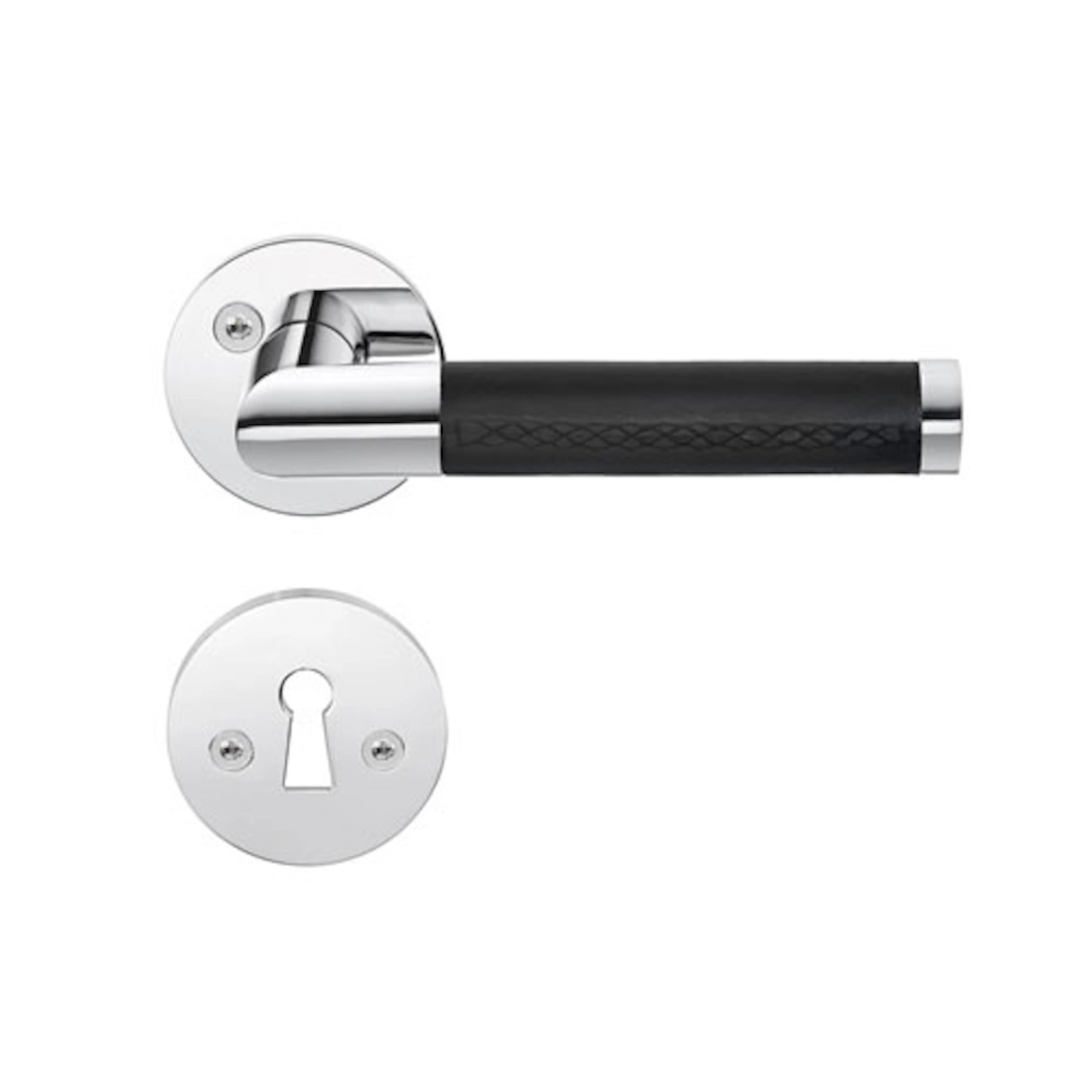 Indvendigt Dørhåndtag Design 125mm Poleret Krom Beslagsboden B858KN