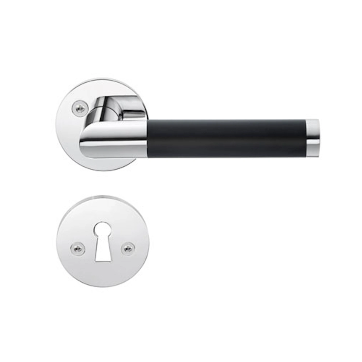 Indvendigt Dørhåndtag Design 125mm Poleret Krom Beslagsboden B868BKN