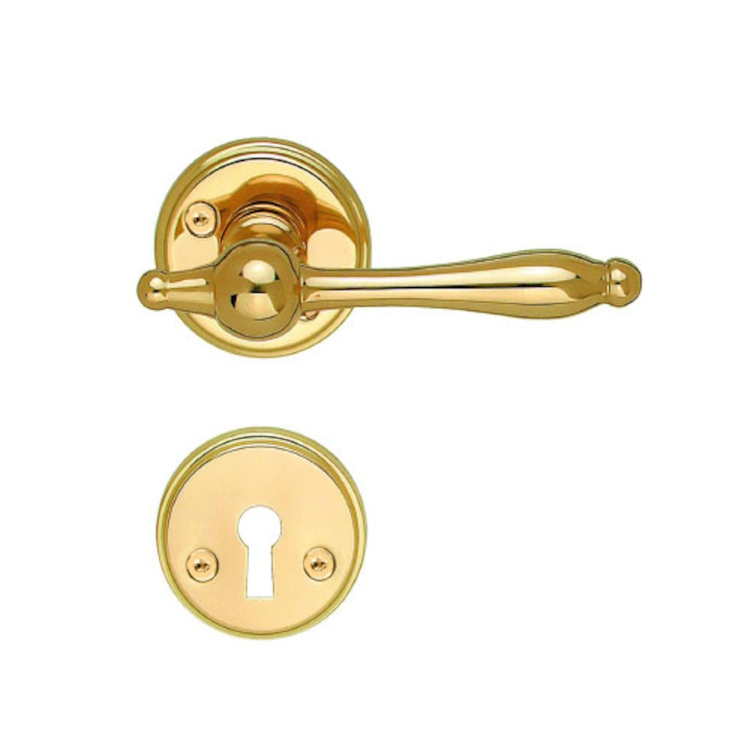 Indvendigt Dørhåndtag Spar 110mm Poleret Messingfinish PVD Beslagboden B274PNS
