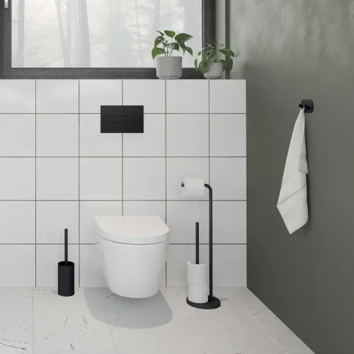 Toilet-/Reservepapirholder Sort Beslagsboden BB1230