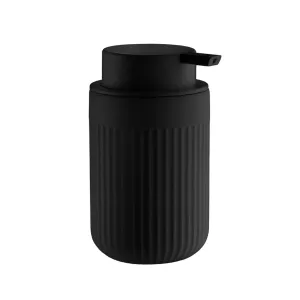 Sæbedispenser Rillet Mat Sort Beslagsboden BB561
