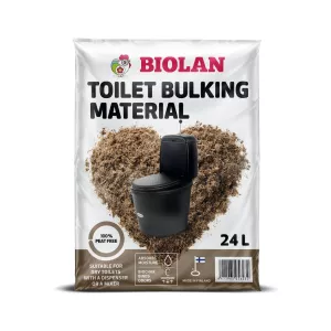 Litter Material 24L For Recreational Toilet Peat-Free Composting Biolan