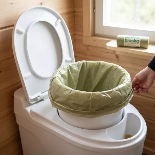 Latrinpose 20 Liter Offentligt Toilet 15stk Biolan
