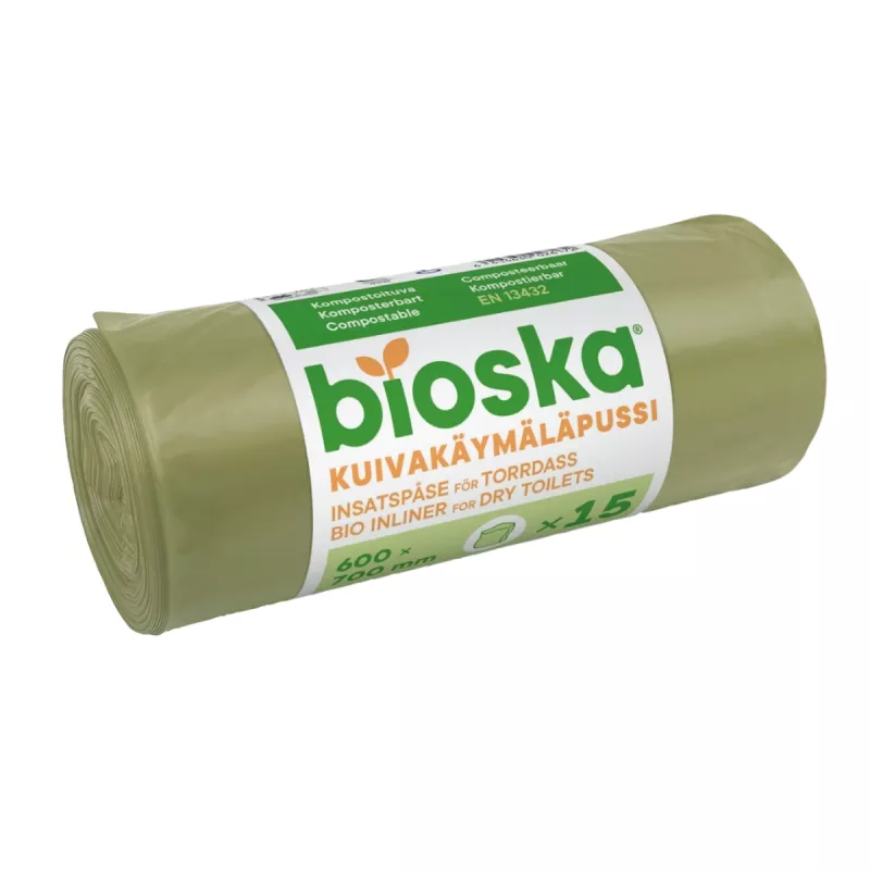 Latrinpåse 20 Liter Fritidstoalett 15st Biolan